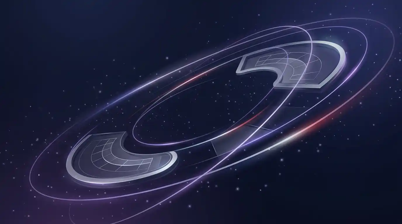 Editorial cosmic casino scene representing a UK Space Slotz review